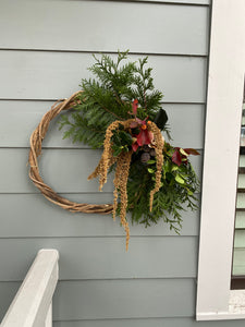Purchase your in-person wreathmaking session: Wisteria Wreath
