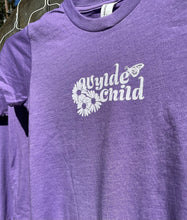 Load image into Gallery viewer, Youth T-shirt: Purple Heather Wylde Child
