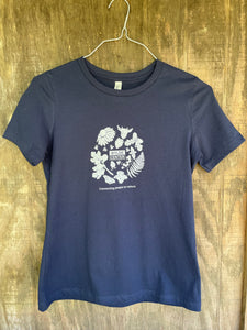 T-shirt: Relaxed Fit Jersey Cotton T-Shirt (Navy)